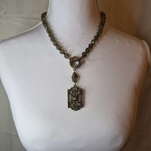 Heidi Daus Classic Edition Swarovski Crystal Necklace in Smoky Topaz